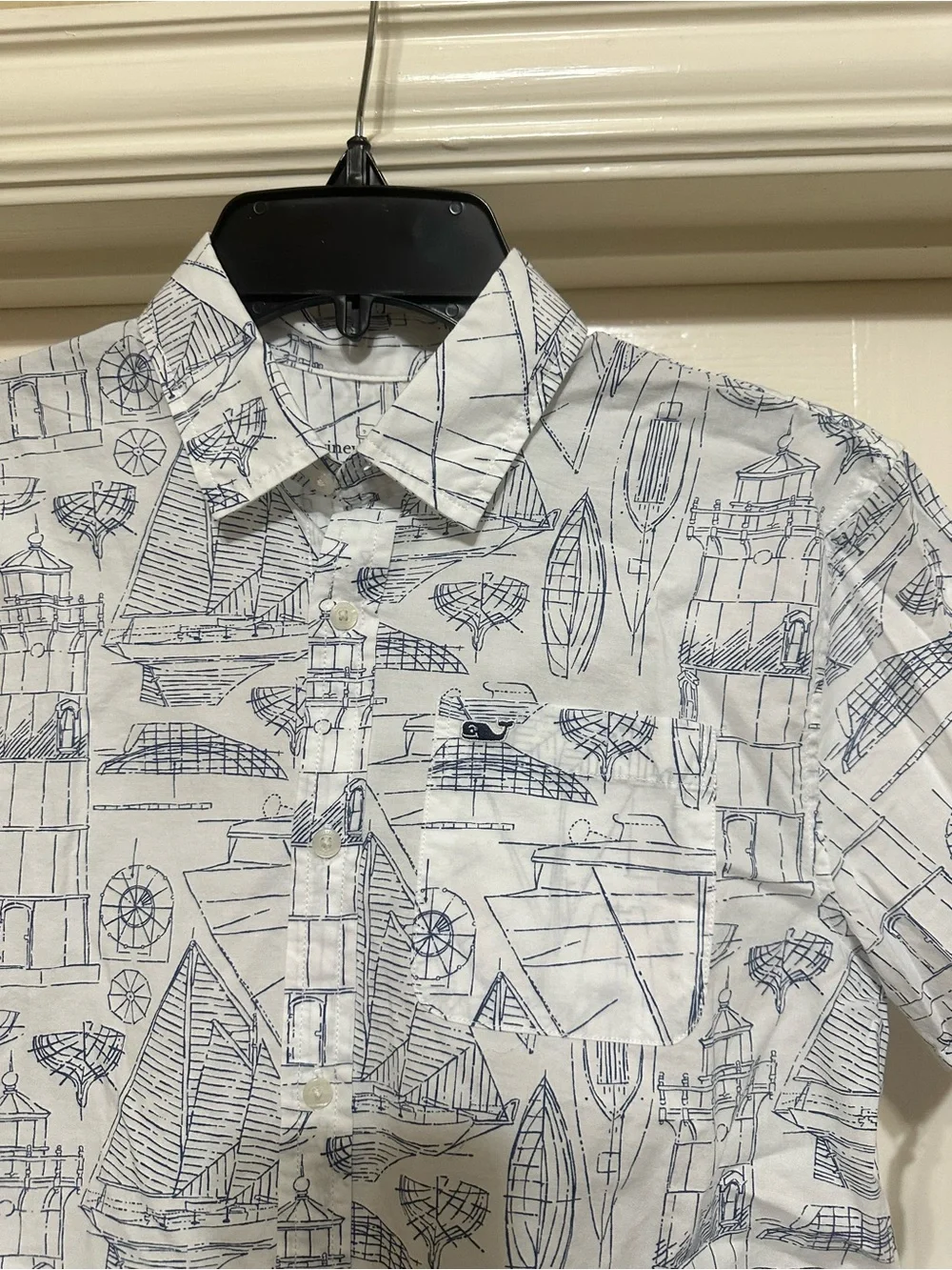 Boys Vineyard Vines L Nautical Button Shirt